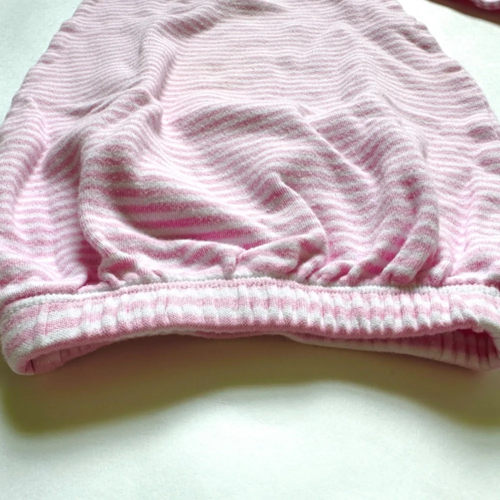 Mud Pie Baby Girl Pajamas Sleeper Gown Pink Stripe